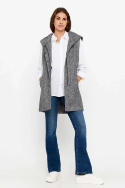 Elegante Weste Mit Bindegurtel