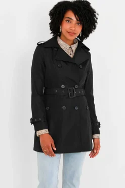 Gabardina Abotoada Com Cinto