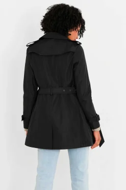 Gabardina Abotoada Com Cinto