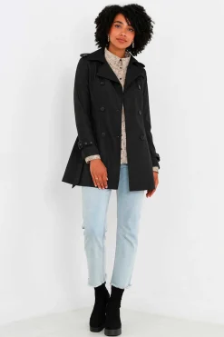 Gabardina Abotoada Com Cinto