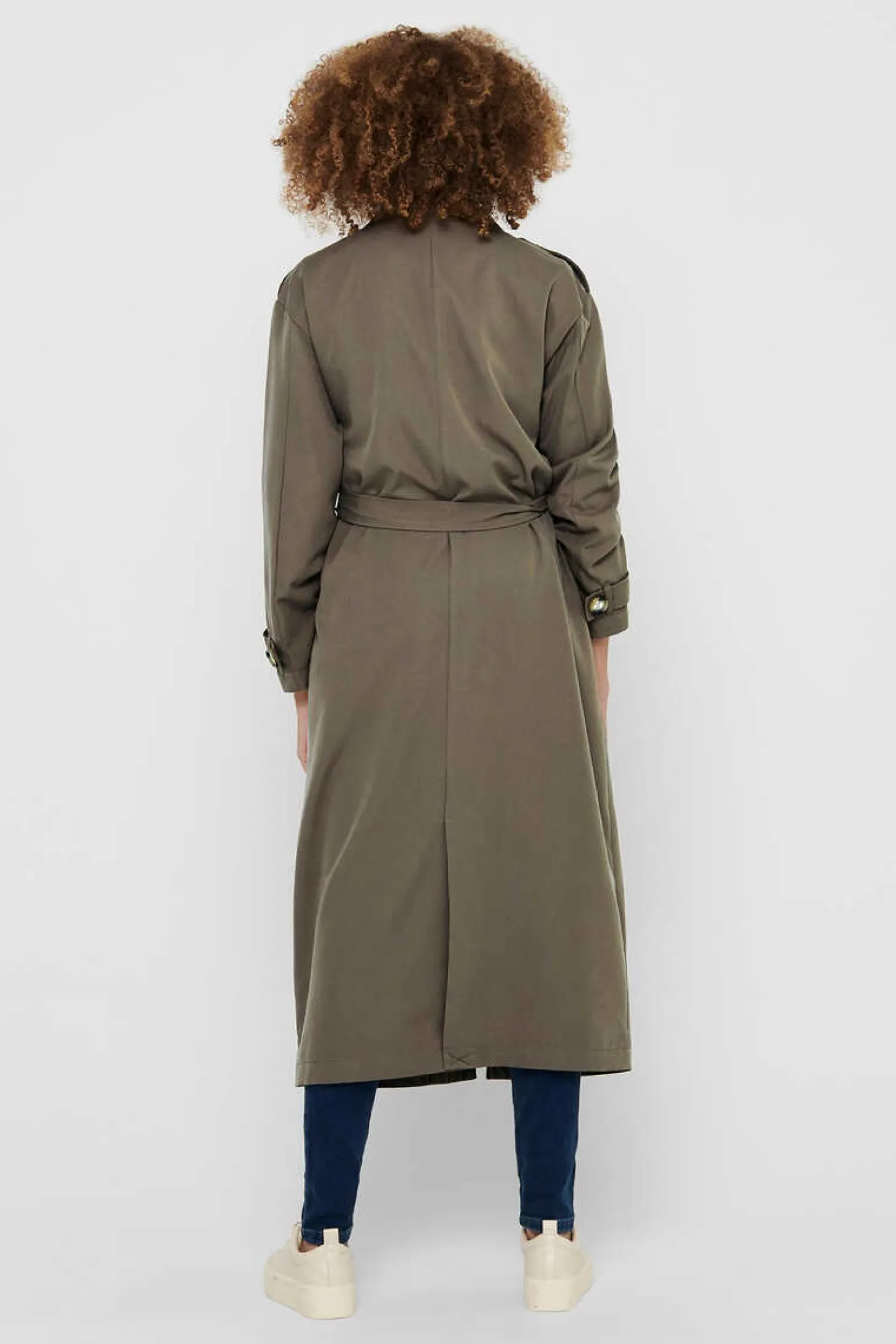 Gabardina Comprida Fluida