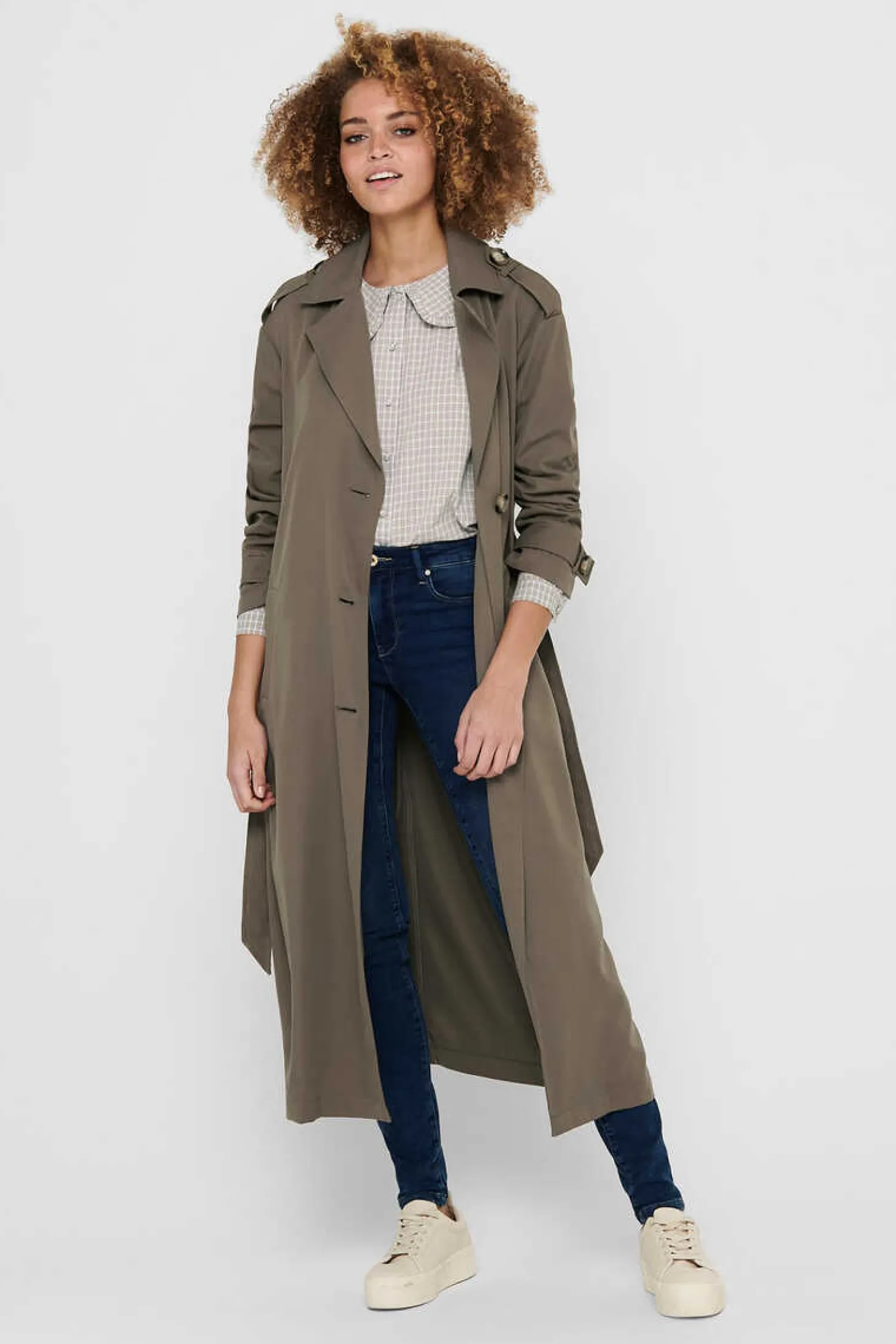 Gabardina Comprida Fluida