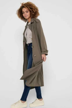 Gabardina Comprida Fluida