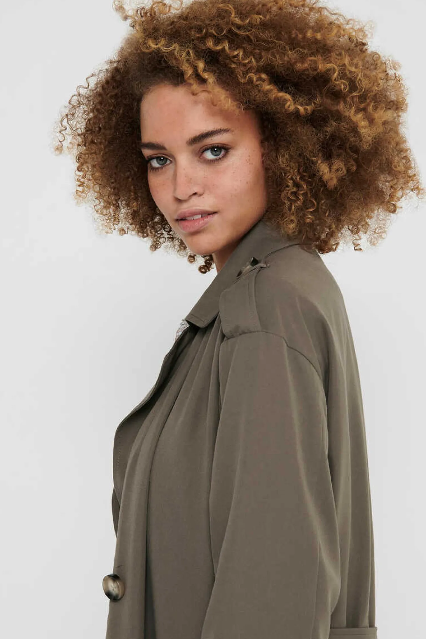 Gabardina Comprida Fluida