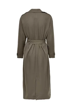 Gabardina Comprida Fluida