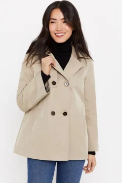 Gabardina Curta Com Veu