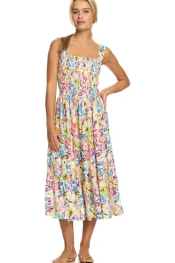 Honeymoon Avenue Printed - Vestido De Comprimento Medio Para Mulher