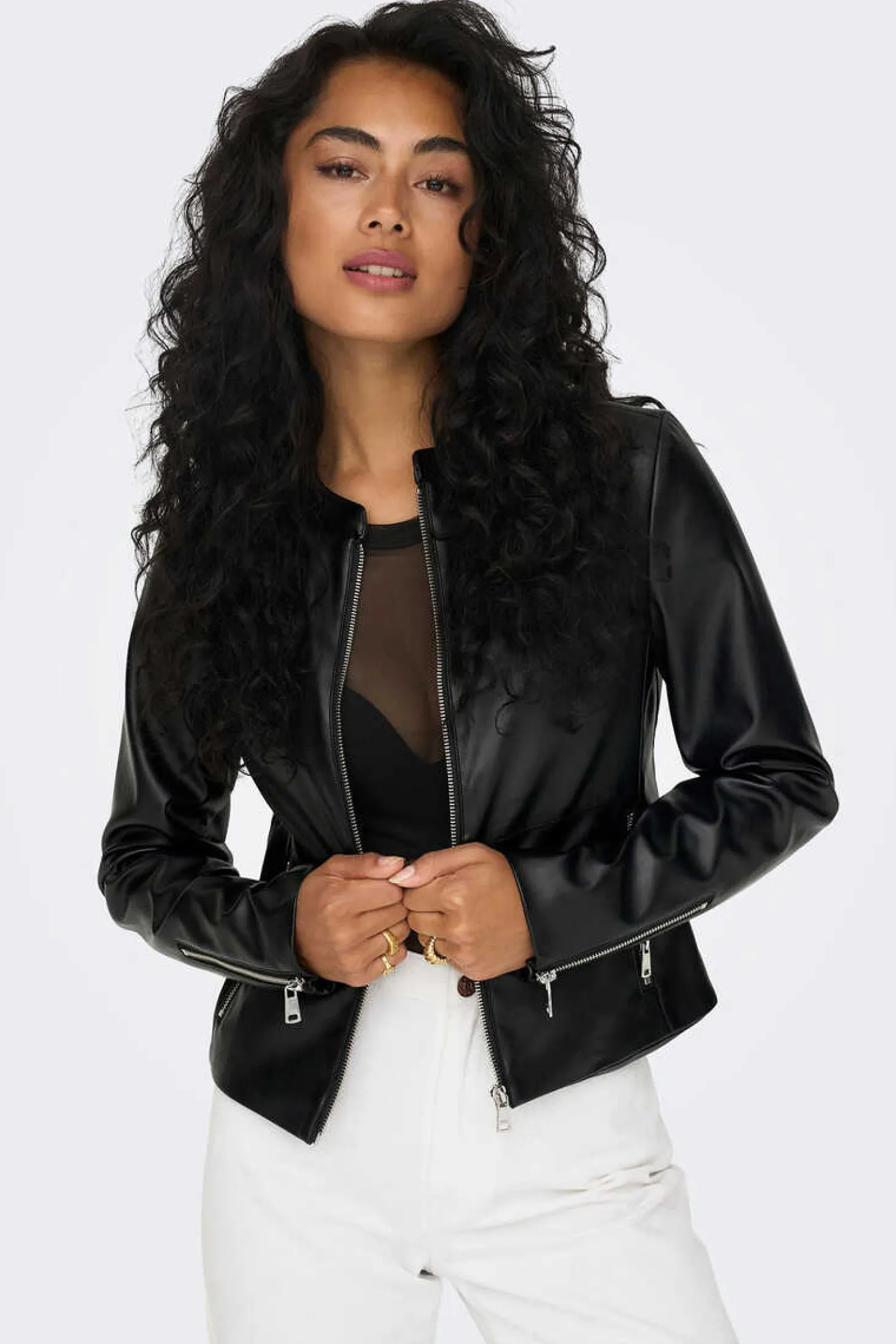 Jaqueta De Couro Sintetico