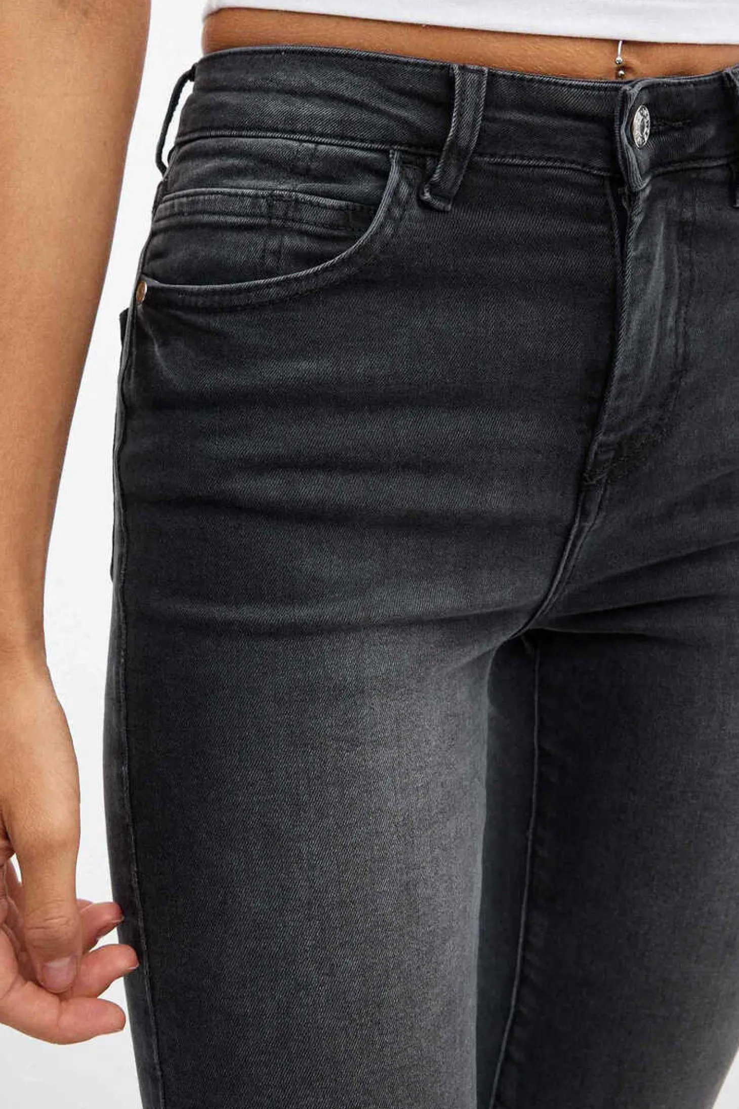 Jeans Basicos Skinny Cintura Media