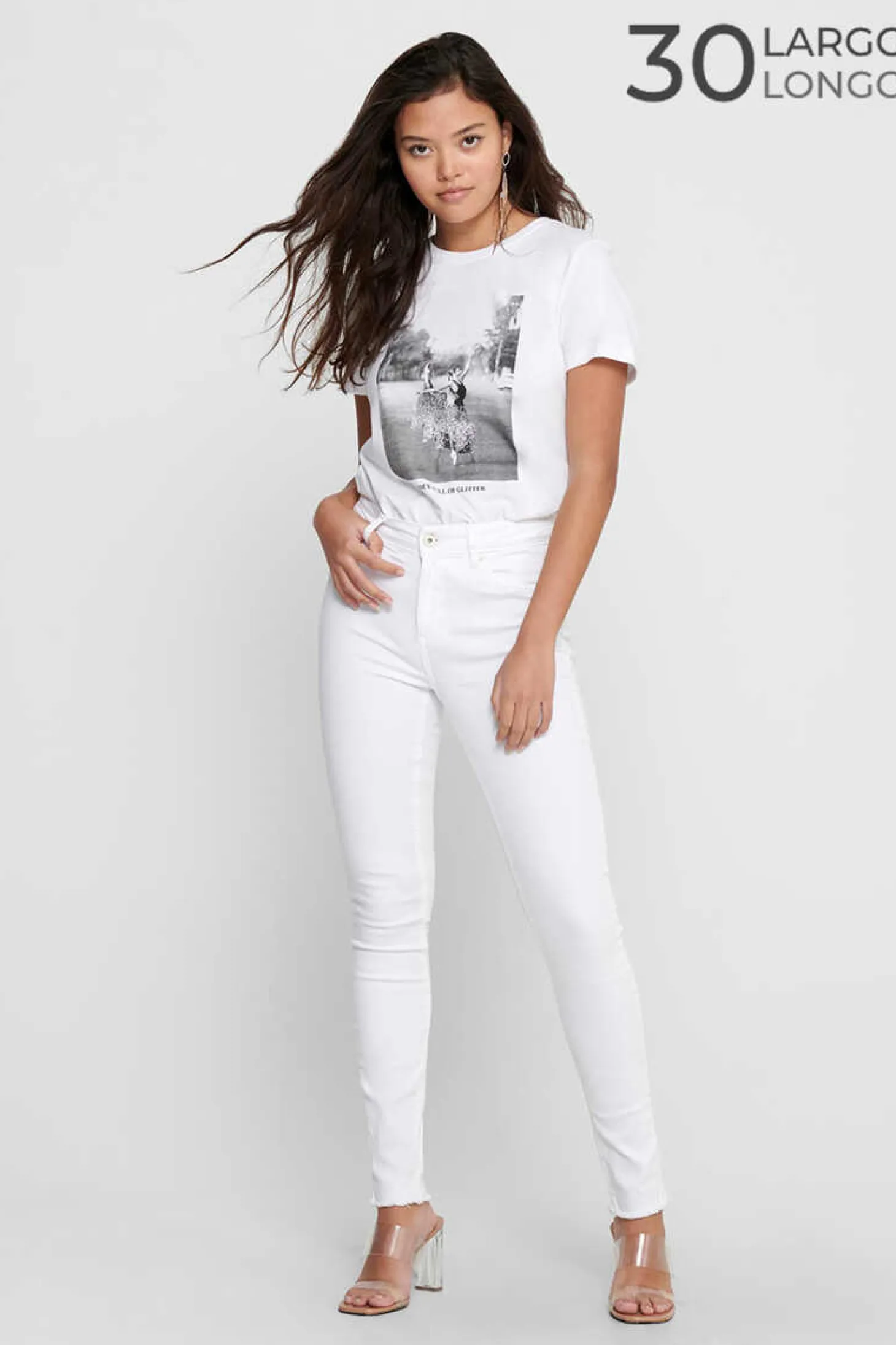 Jeans Cigarro Cintura Media