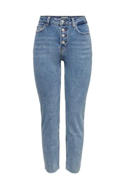 Jeans De Corte Mom Fit 5 Bolsos