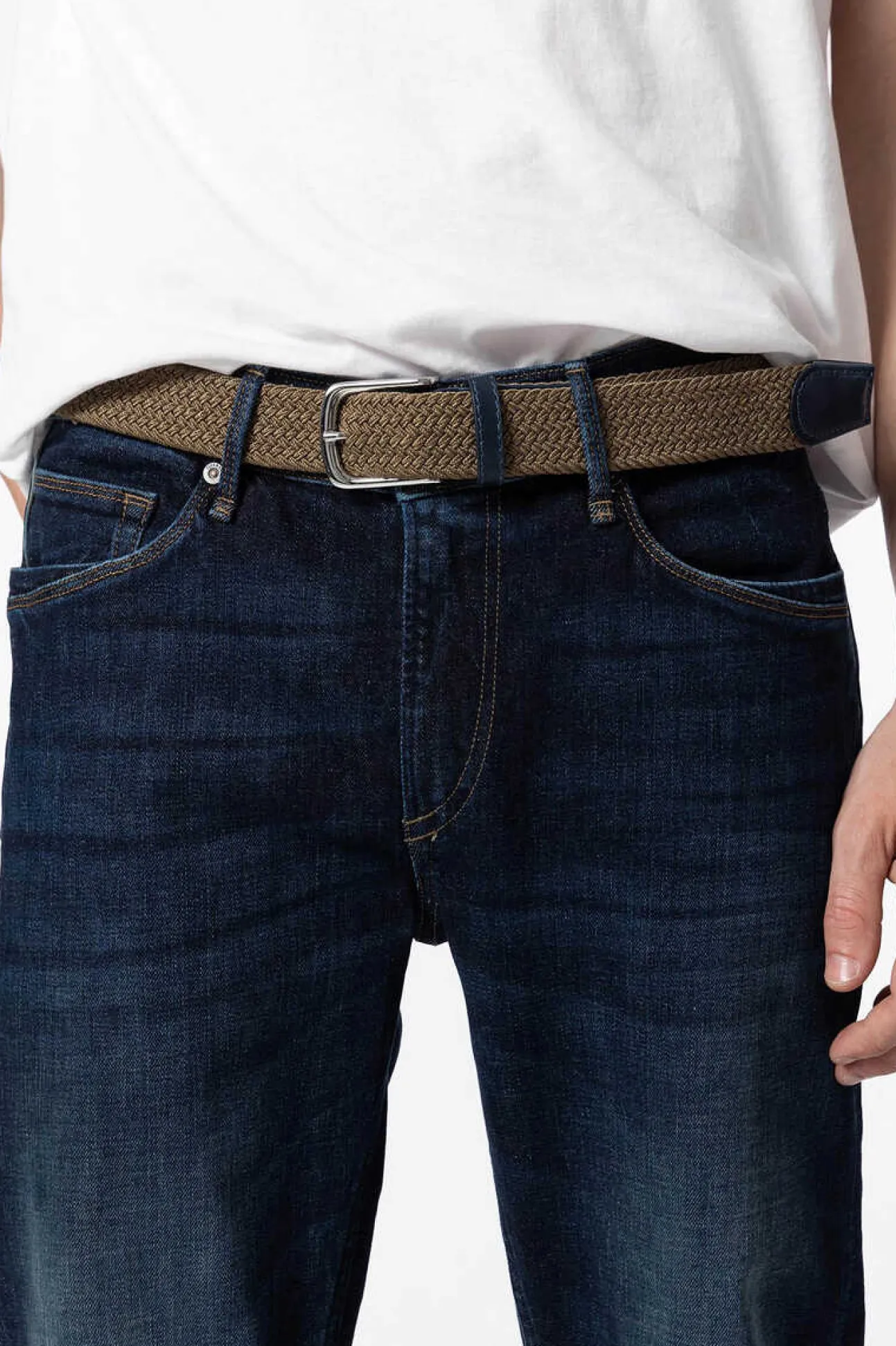 Jeans Leo Corte Comfort Com Cinto