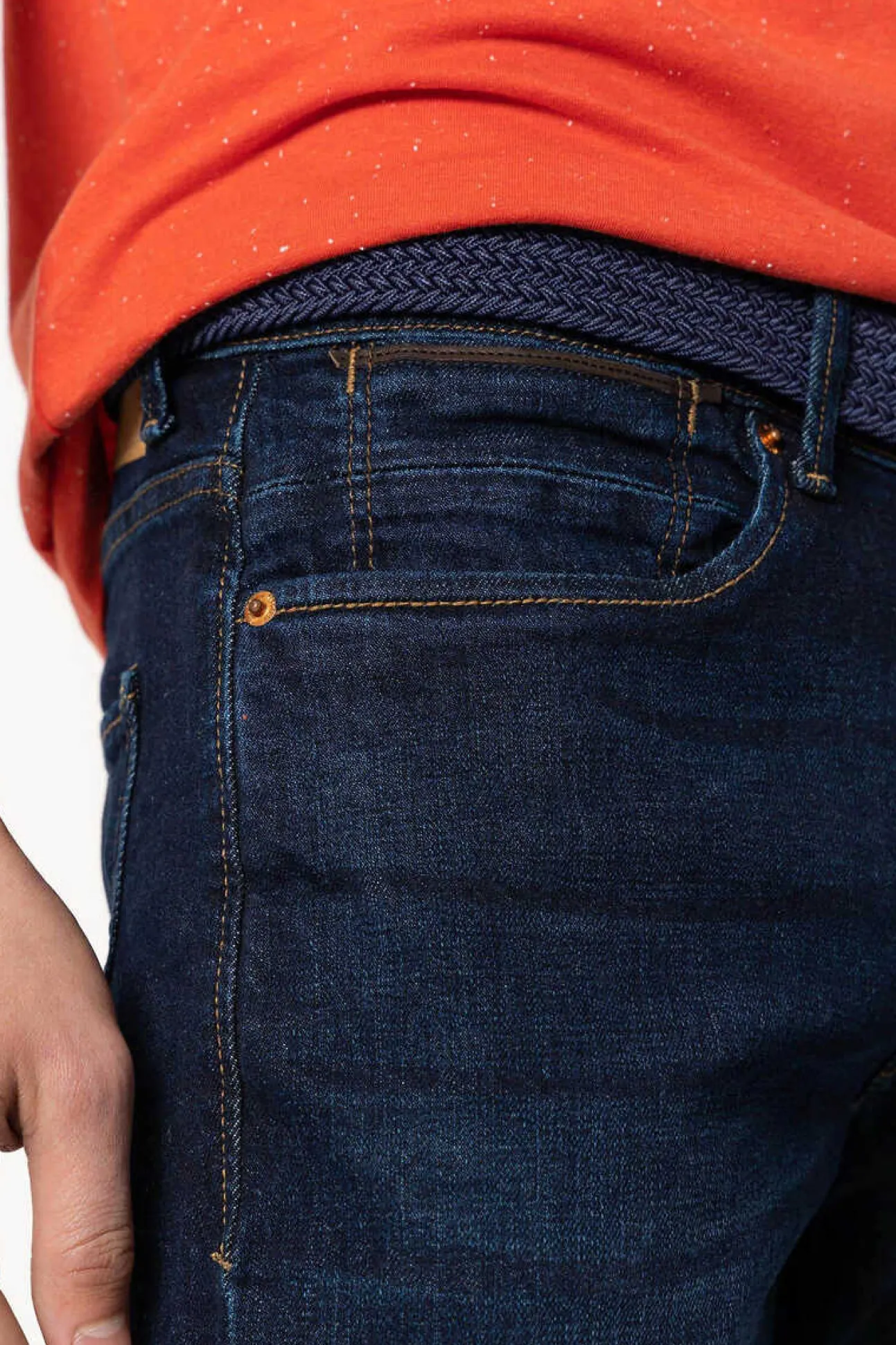 Jeans Leo Corte Comfort Com Cinto