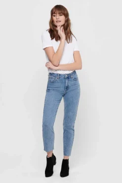 Jeans Reto Tiro Alto