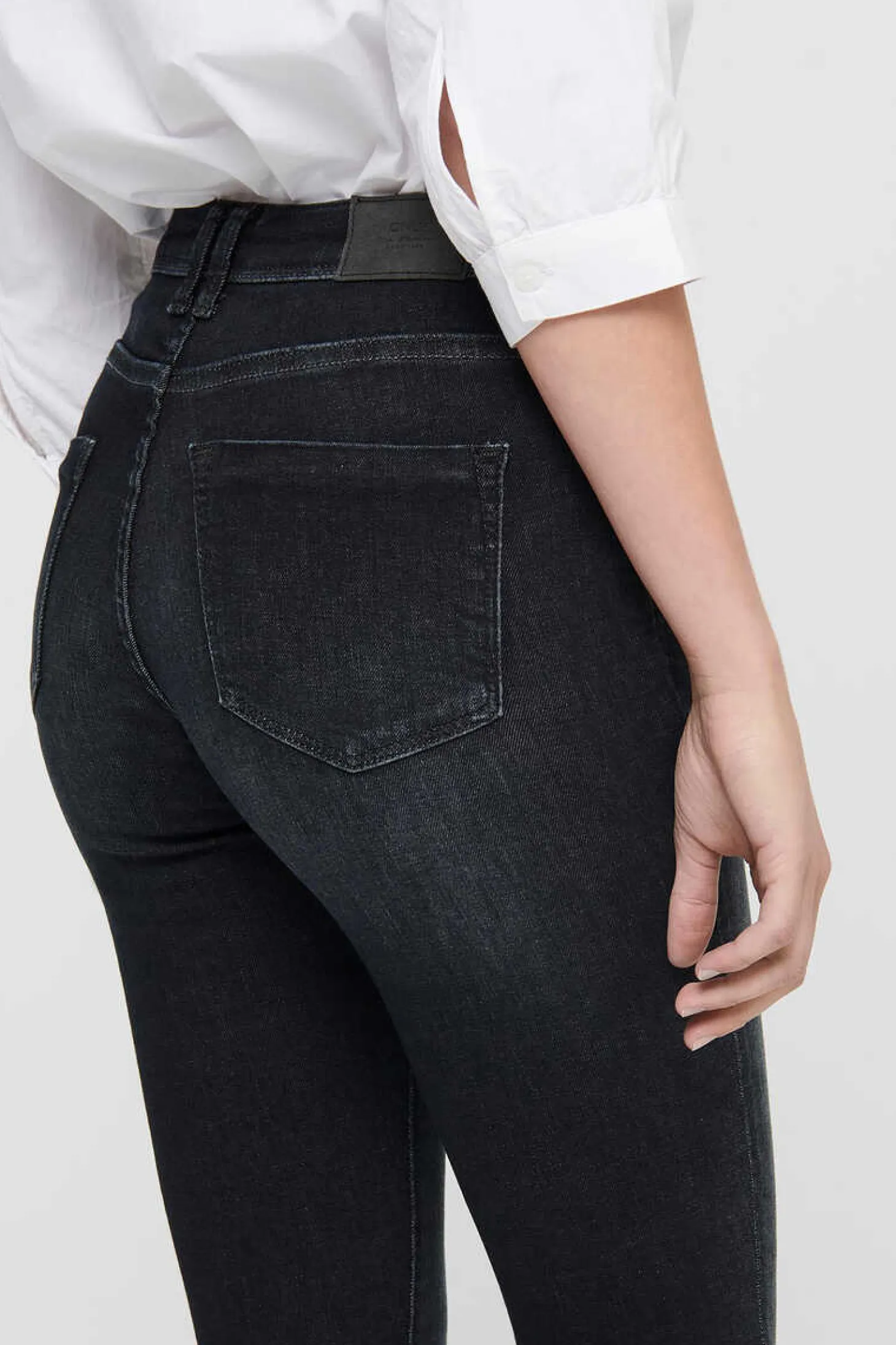 Jeans Skinny De Cintura Baixa