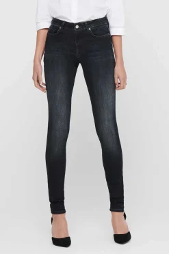 Jeans Skinny De Cintura Baixa