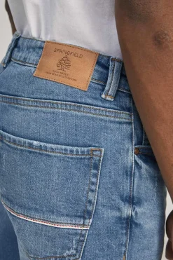 Jeans Slim Lavagem Media