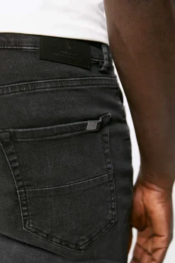 Jeans Slim Ultraleves Pretas Lavadas