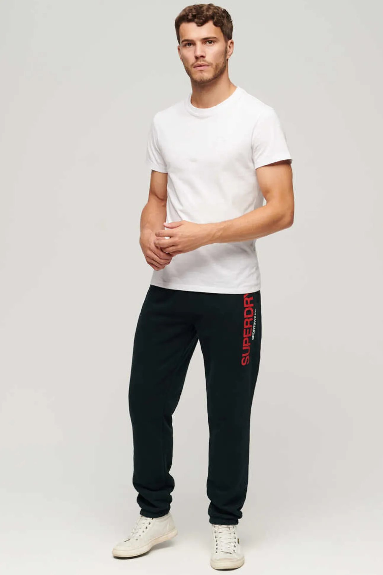 Joggers De Corte Afunilado Com Logotipo Sportswear