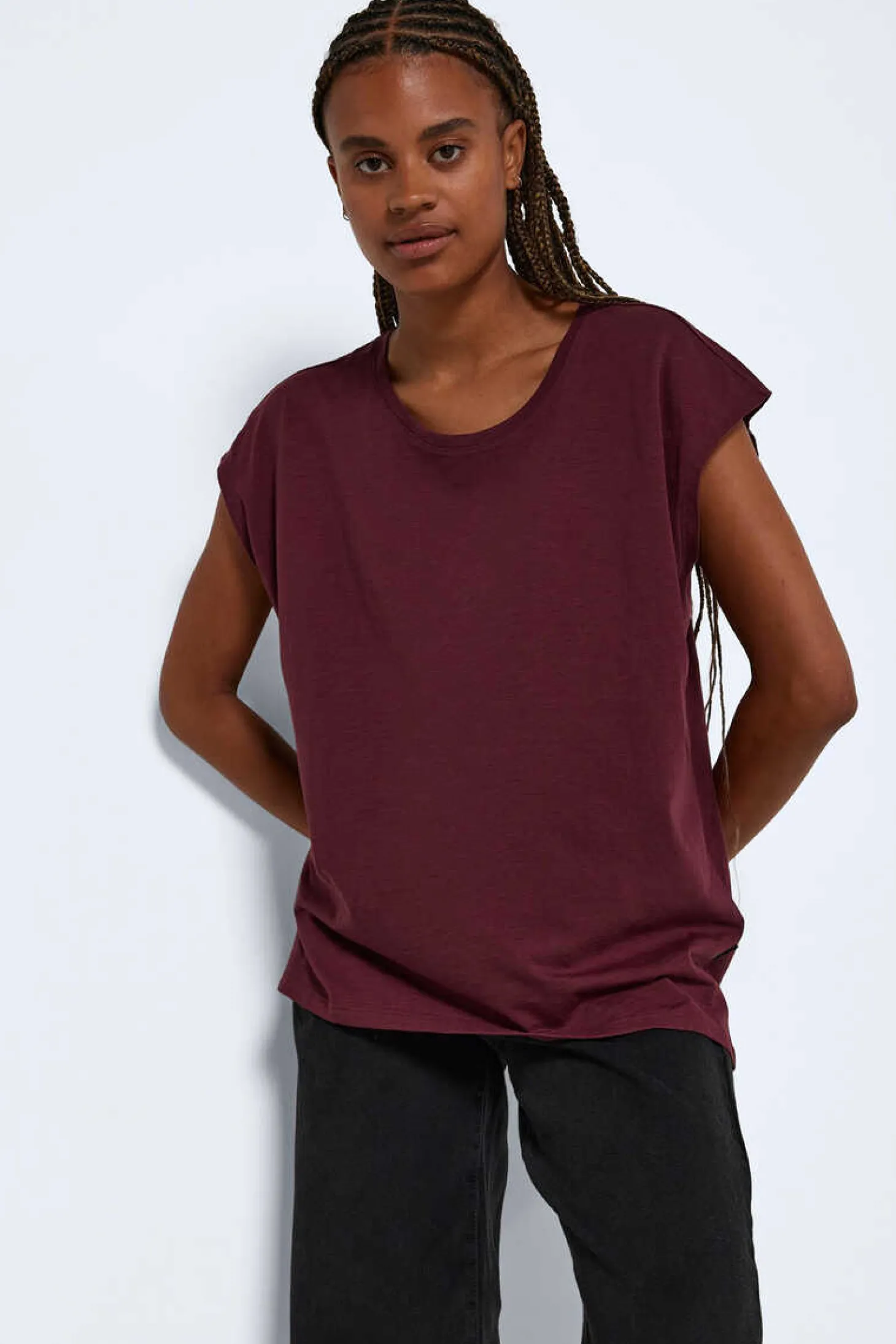 Langes Kurzarm-Shirt