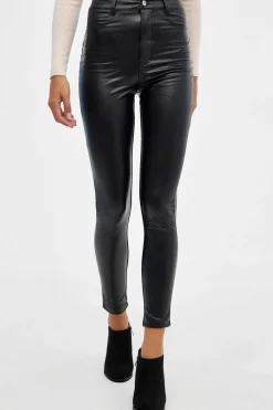 Leggings Cintura Alta Efeito Pele