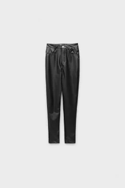 Leggings Cintura Alta Efeito Pele