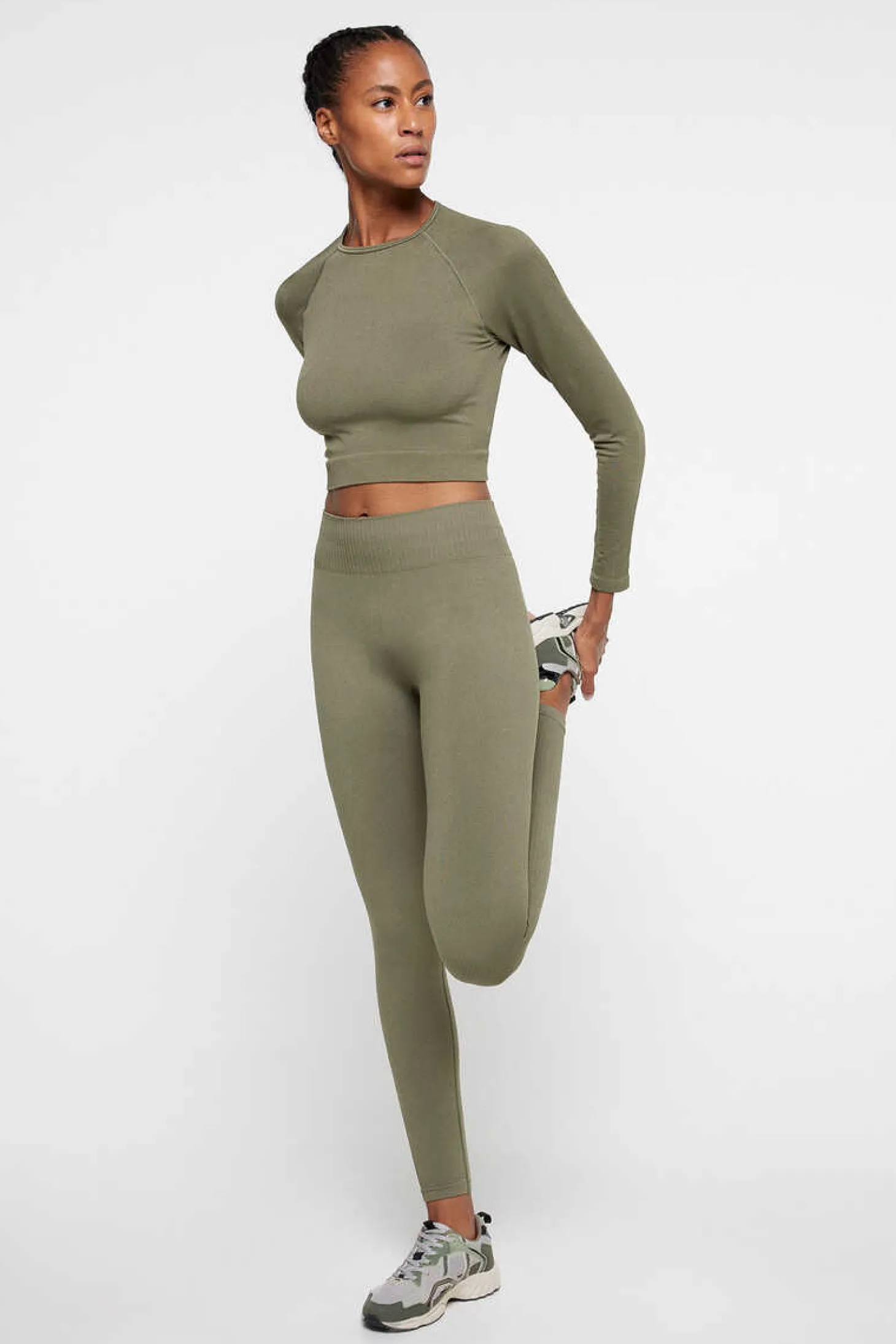 Leggings Compridas Com Cintura Subida