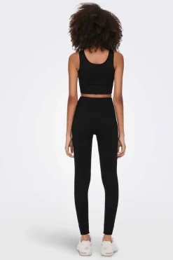 Leggings Compridas Elasticas Caneladas