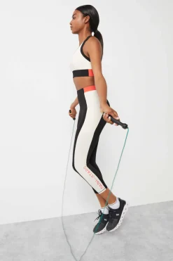Leggings Crop Color Block 4D Stretch