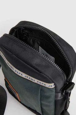 Mala De Tiracolo Tecido Combinado