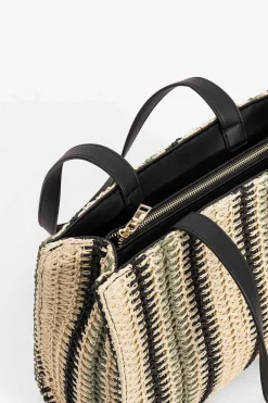Mala Shopper Efeito Palha