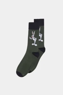 Meia Alta Do Bugs Bunny Com Posicional