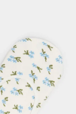 Meia Invisivel Flor Romantica