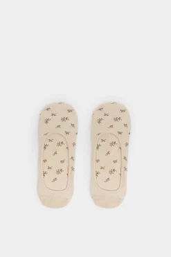 Meia Invisivel Florzinhas