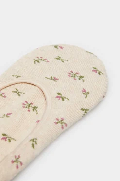 Meia Invisivel Florzinhas