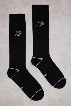 Meia Preta Extra Comprida Tecnica