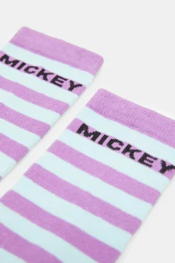 Meia Soquete Mickey Riscas