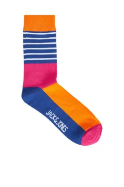 Meias Altas Combinadas Cores Neon