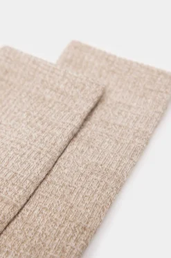 Meias Em Bicolor Caneladas