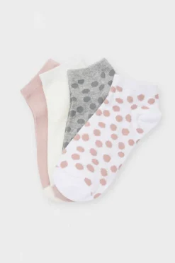 Meias Pelo Tornozelo Pack 4 Sortido