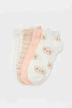 Meias Pelo Tornozelo Pack 4 Sortido