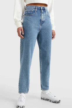 Mom Jean De Cintura Subida E Tapered Fit