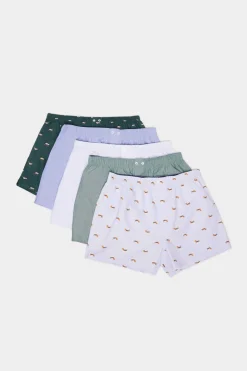 Pack 3 Cuecas Em Popelina De Algodao, Com Caes E Gatos