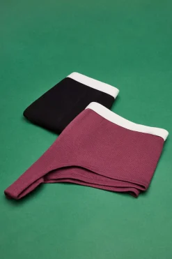 Pack 2 Cuequinhas Culottes Multicolor: Preto, Bordeaux