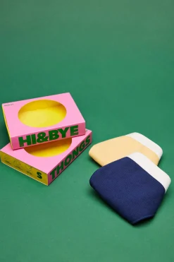 Pack 3 Cuequinhas Tanga Multicolor: Amarelo, Navy, Branco