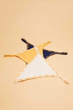 Pack 3 Cuequinhas Tanga Multicolor: Amarelo, Laranja, Azul