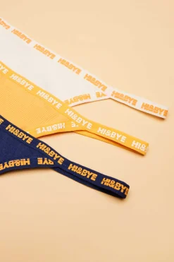 Pack 3 Cuequinhas Tanga Multicolor: Amarelo, Laranja, Azul