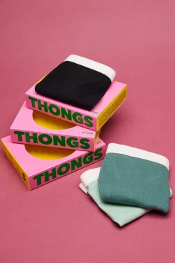 Pack 3 Cuequinhas Tanga Multicolor: Preto, Verde-Claro, Verde-Escuro