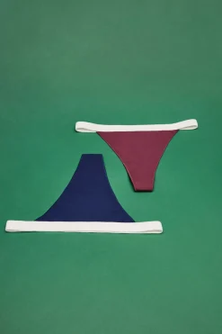 Pack 3 Cuequinhas Tanga Multicolor: Navy, Cinzento, Bordeaux