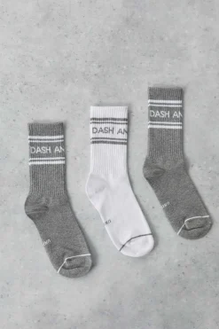 Pack 3 Meias Altas Tecnicas Algodao